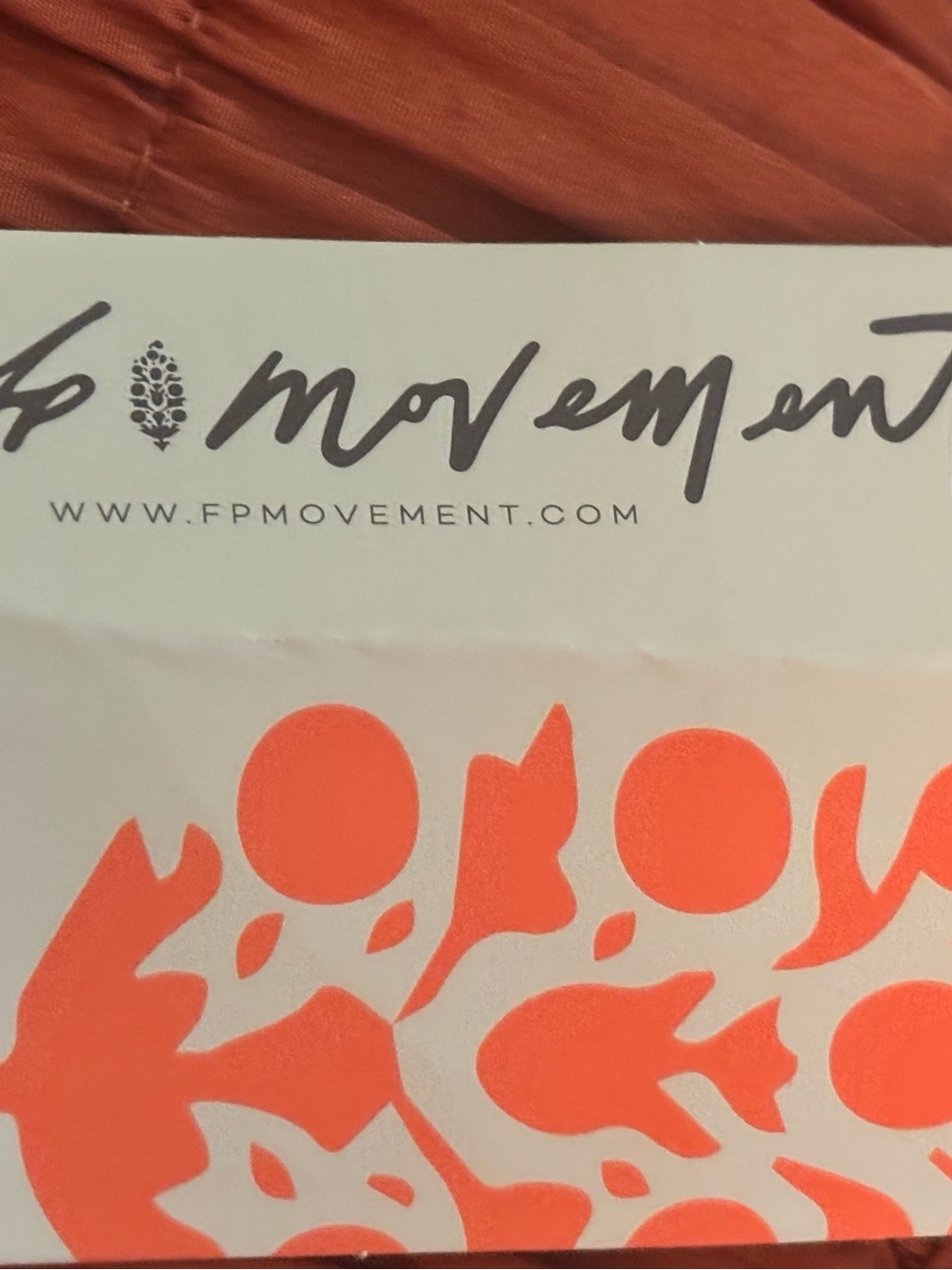 FP Movement Free People The Way Home Joggers Orange Nylon Track Pants Size S NWT - Picture 7 of 10